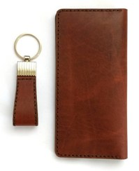 تصویر ست کیف پول کلاسیک و جاکلیدی چرم 