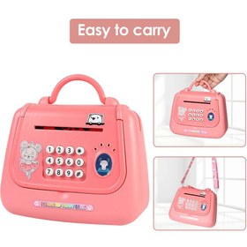 تصویر گاو صندوق موزیکال دخترانه طرح کیف مدل 6801A ا Girls' musical cash register bag model 6801A Girls' musical cash register bag model 6801A
