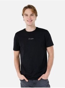 تصویر تی شرت سیاه مردانه دوچرخه برش معمولی آستین کوتاه مرد پوست T SHIRT CL1068514 کولینز Colin’s 