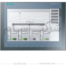 تصویر تاچ پنل (HMI) زیمنس 12 اینچ مدل KTP1200 Basic DP 