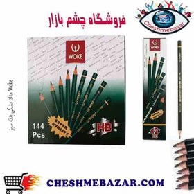 تصویر مداد مشکی بدنه سبز Woke Woke green body black pencil