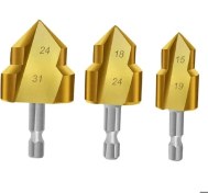 تصویر مجموعه ۳عددی مته کاجی لوله PVCبرندWORK ZONE 