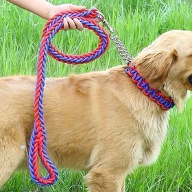 تصویر قلاده آموزشی سگ طرح بافت ضخیم 2 سانتی متر 