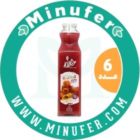 تصویر اسموتی لواشک طبیعی کاریز ۷۵۰ سی سی - باکس 6 عددی Kariz Smoothie Fruitroll 750cc