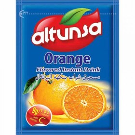 تصویر پودر شربت پرتقال آلتونسا Altunsa کم کالری با طعم بی نظیر وزن ۹ گرم 