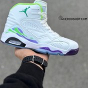 تصویر کتونی جردن 6 MVP / سفید هفت رنگ / کد613 