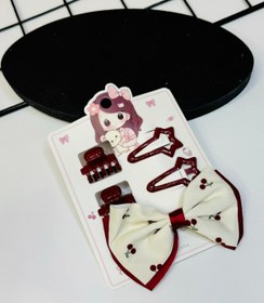 تصویر پک کش مو گیلاس البالویی - گیره 