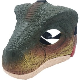 تصویر ماسک سر دایناسور متوسط با فک متحرک Dinosaur head mask_اسباب بازی 