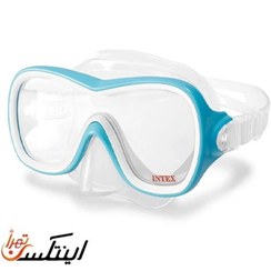 تصویر ماسک شنا آبی بالای هشت سال مدل Wave Rider intex 55978 Blue