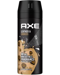 تصویر اسپری بدن آکس مدل Leather and Cookies حجم ۱۵۰ میل ماندگاری ۴۸ ساعته 