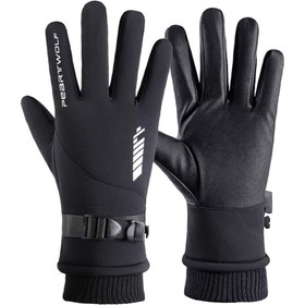 تصویر دستکش مردانه وینداستاپر Peart Wolf 