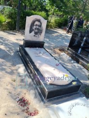 تصویر سفارش سنگ قبر مرمر صورتی 