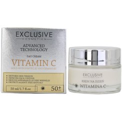 تصویر کرم روز ویتامین C با ذرات طلا و سرامید اکسکلوسیو EXCLUSIVE Vitamin C Day Cream with Gold & Ceramid