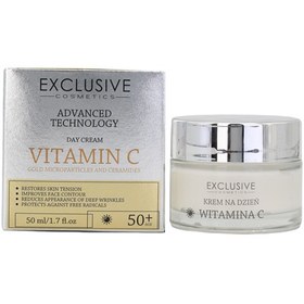 تصویر کرم روز ویتامین C با ذرات طلا و سرامید اکسکلوسیو EXCLUSIVE Vitamin C Day Cream with Gold & Ceramid