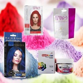 تصویر پودر دکلره رنگی مو ۵۰ گرم 