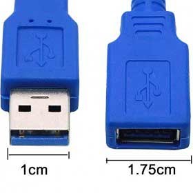 تصویر کابل افزایش USB 3.0 مینی اسکایMINISKY متراژ 3 متر 