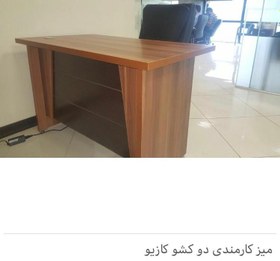 تصویر میز کارمندی مدل کرکره ای کد M513 