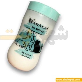 تصویر دستمال مرطوب سگ و گربه کاراکال Caracal Pet Wipes