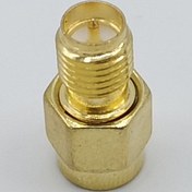 تصویر کانکتور مبدل SMA نری به SMA مادگی مستقیم(ریورسی) 