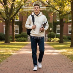 تصویر شلوار جین راسته مردانه رانگلر رنگ اقیانوسی با نخ دوخت طلایی مدل JR-OT 