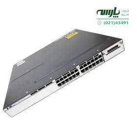 تصویر سوئیچ 24 پورت POE سیسکو مدل WS-C3750X-24P-L 