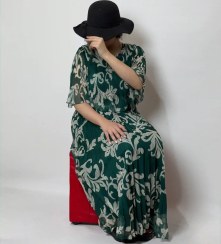 تصویر پیراهن مجلسی پلیسه کد ۱۲۹۱ سایز ۴۲ و ۴۴ 