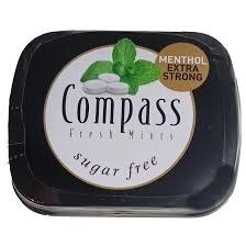 تصویر خوشبو کننده دهان بدون شکر نعناع تند کامپاس 14 گرم Compass 