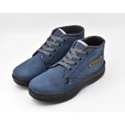 تصویر کفش کوهنوردی استحکام رنگ طوسی و کرم 