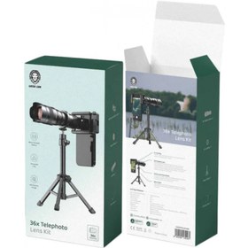 تصویر لنز کلیپسی موبایل گرین لاین مدل 36x Telephoto Green Lion 36x Telephoto Lens Kit