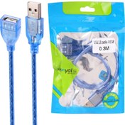 تصویر کابل کوتاه افزایش طول Royal USB 30cm 
