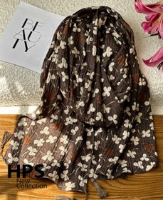 تصویر شال پاییزه طرح شبدر - 5 