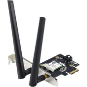تصویر کارت شبکه بی سیم ایسوس مدل ASUS PCE-AX1800 ASUS PCE‑AX1800 Dual‑Band Wi‑Fi 6 PCIe Adapter