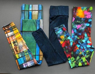 تصویر لگ زنانه سیملس آبرنگی مدل ۵۳۴ 