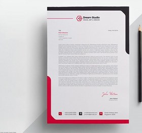 تصویر سربرگ A4 چند منظوره – Letterhead 