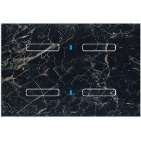 تصویر کلید هوشمند QUBIK MARBLE Glass keypad 4 buttons 120X80 Black 