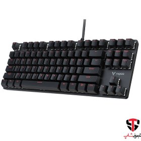 تصویر کیبورد مخصوص بازی مکانیکی رپو مدل V500 Alloy Version Rapoo V500 Alloy Version Mechanical Gaming Keyboard