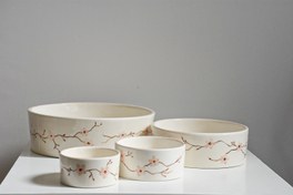 تصویر کاسه ماگ سرامیکی طرح نیلابی سایز ۵ 