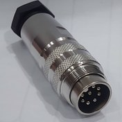 تصویر کانکتور ام ۱۶ نری ۸ پین M16 male 8pins connector