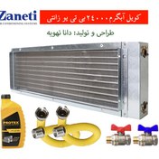 تصویر کویل آبگرم داکت اسپلیت زانتی ظرفیت 24000 