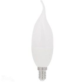 تصویر لامپ ال ای دی شمعی اشکی 7 وات مات EDC 7 watt EDC matte teardrop LED lamp