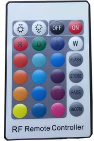 تصویر درایور 24 آمپر RGB (آر چی بی) با کنترلر رادیویی RGB Controller with RF Remote Control 24A