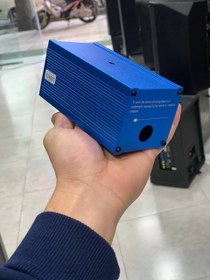 تصویر لیزر خطی پرقدرت کیلومتری سبز ثابت 