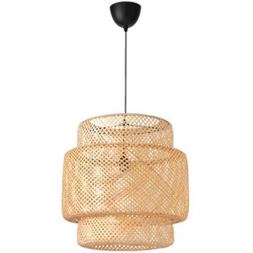 تصویر لوستر بامبو ایکیا مدل SINNERLIG pendant lamp, bamboo, 54x50 cm