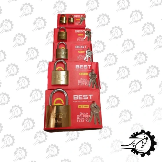 خرید و قیمت قفل اویز طرح برنج 50بست (BEST) | ترب