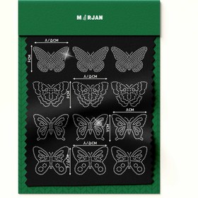 تصویر پک نگین حرارتی پروانه نقره‌ای بسته 10 ورقی 