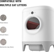 تصویر توالت هوشمند گربه برند: PETKIT کد X100 ا Smart cat toilet Brand: PETKIT code X100 Smart cat toilet Brand: PETKIT code X100
