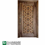 تصویر درب چوبی ورودی آپارتمان مدل T12A 