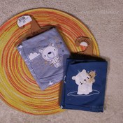 تصویر قنداق نوزاد چسبی پنبه طرحدار 