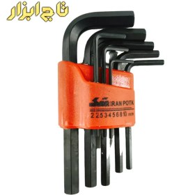 تصویر ست آچار آلن کوتاه ایران پتک کد SL5110 Iranpotk | SL5110 Combination Hex & Torx, Short Arm Key Set 8Pcs