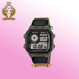 تصویر ساعت مچی دیجیتال مردانه کاسیو مدل AE-1200WHB-1BVDF casio AE-1200WHB-1BVDF digital watch